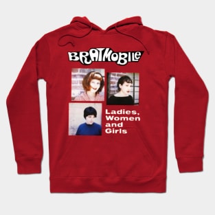 bratmobile riot grrrl ladies women and girls Hoodie